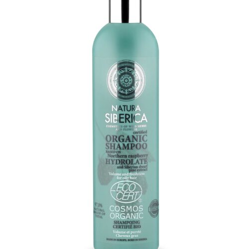 Champú volumen y frescor Natura Siberica para cabello graso, 400 ml