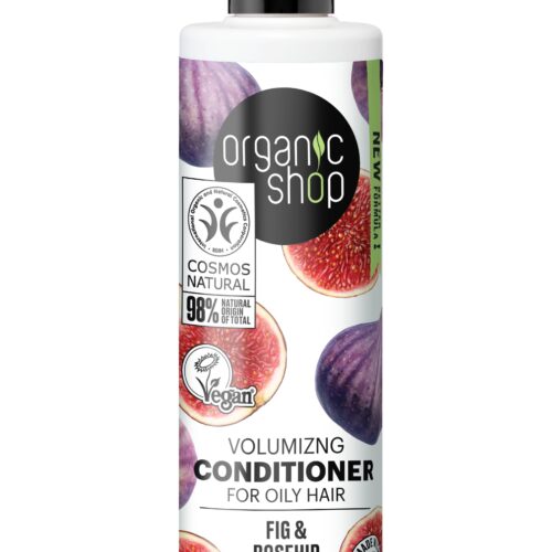 Acondicionador voluminizador cabello graso de Organic Shop con higo y escaramujo, 280 ml