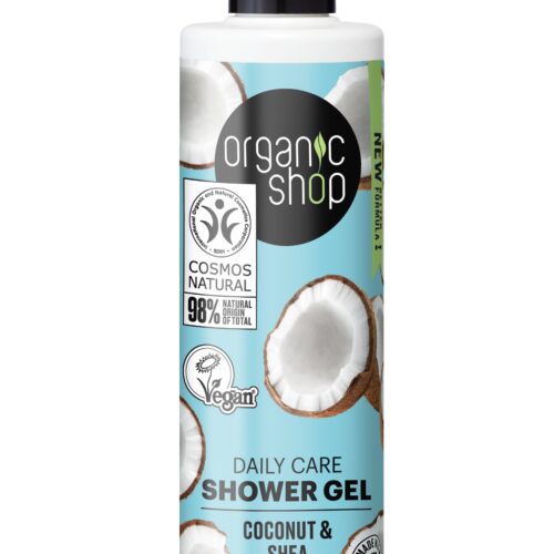 Gel de ducha coco y karité Organic Shop de 280 ml, hidratante y suavizante