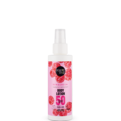 Loción corporal con protección solar SPF50 de Organic Shop, 150 ml