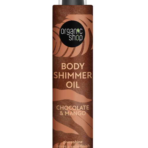 Aceite corporal body shimmer Organic Shop chocolate y mango 100 ml