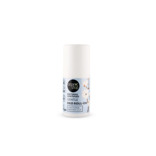 Desodorante roll-on algodón y nenúfar de Organic Shop, 50 ml