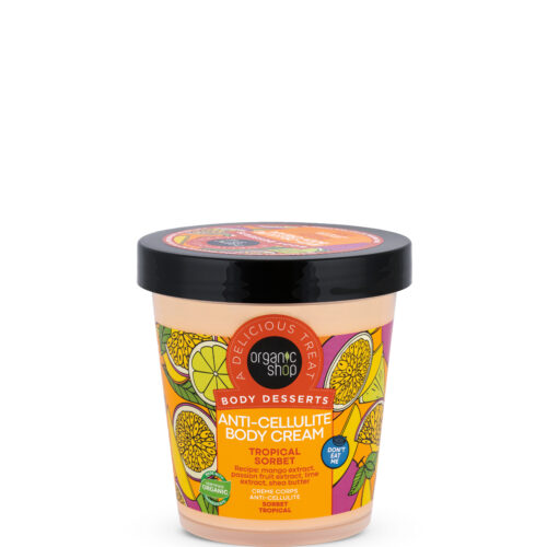 Crema corporal anticelulítica Sorbete Tropical de Body Desserts, Organic Shop, 450 ml