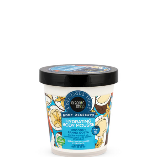 Mousse corporal hidratante coco Panna Cotta de Body Desserts en formato de 450 ml