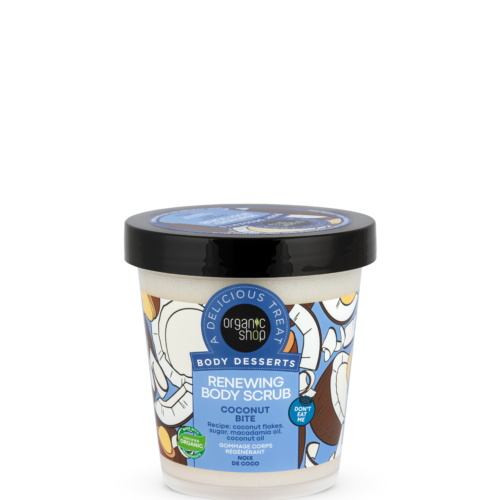 Exfoliante corporal Coconut Bite de Body Desserts en formato de 450 ml