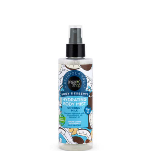 Mist corporal hidratante leche de coco Body Desserts 200 ml de Cosmética Orgánica Canarias