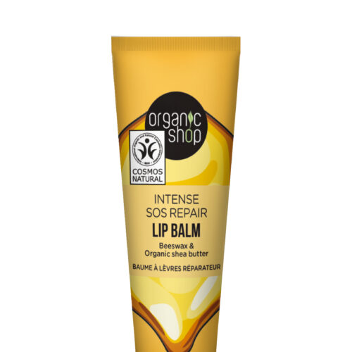 Bálsamo labial reparador con cera de abejas y manteca de karité de Organic Shop 10 ml