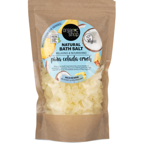 Sales de baño naturales Organic Shop Piña Colada de 500 g con extracto de piña y aceite de coco