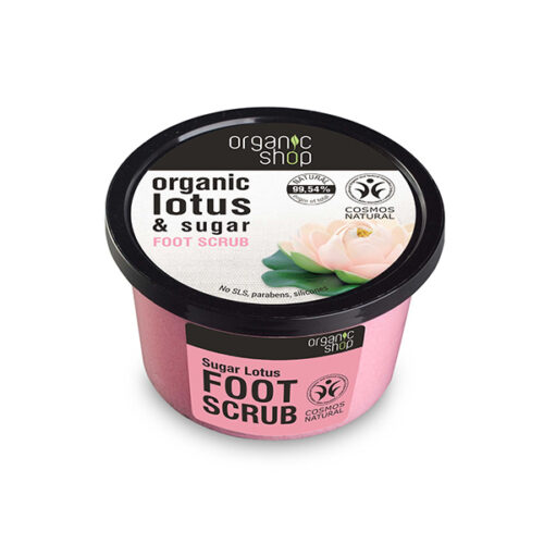 Exfoliante para pies Organic Shop con azúcar de loto orgánico, 250 ml