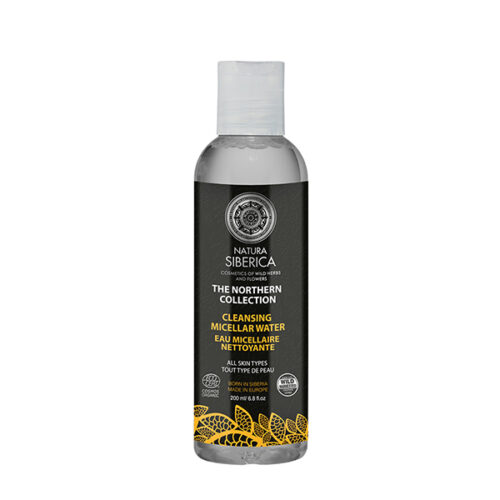 Agua micelar con carbón activo Natura Siberica Northern de 200 ml para limpiar el rostro