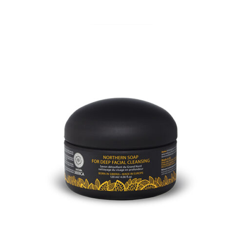 Jabón negro detox Natura Siberica Northern Collection 120 ml para limpieza facial
