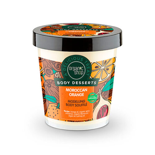 Soufflé corporal naranja Marruecos de Body Desserts, 450 ml